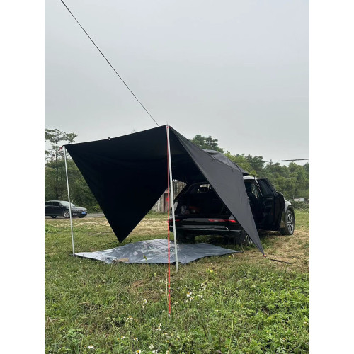 全遮光黑科技防曬露營天幕帳篷汽車帳車邊黑膠防暴雨車尾天幕