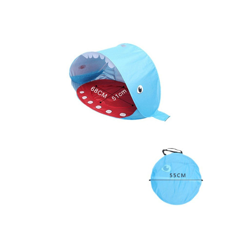 兒童沙灘帳篷戶外可折曡可攜式防曬遮陽棚寶寶玩水帳篷海邊沙灘帳