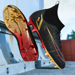 足球鞋男梅西碎釘AG長釘TF訓練鞋兒童學生防滑獵鷹專用小李子短釘