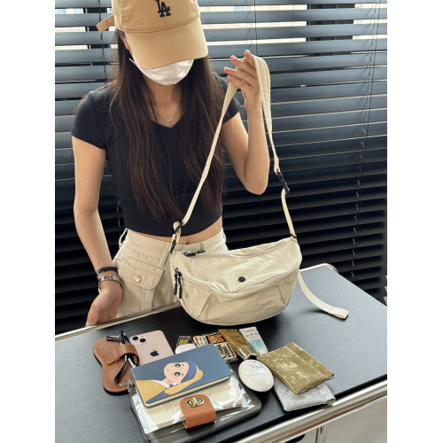 MY中性風甜酷斜背胸包多口袋輕便防水騎行斜後後背包包單肩馬鞍包潮