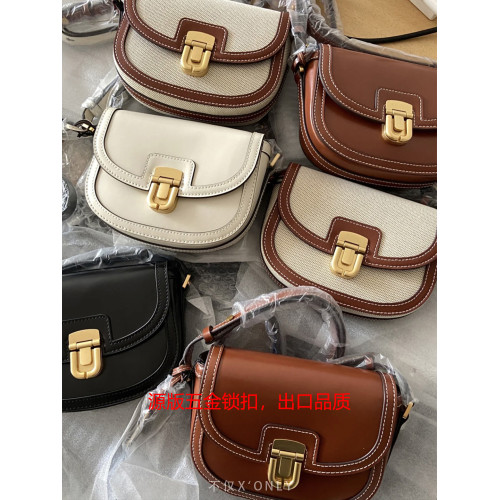 真皮馬鞍包女 斜背牛皮單肩包 韓國車靜媛同款半圓包定型包