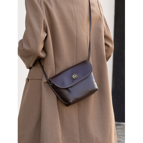 真皮小包包女2024新款美拉德復古女包軟牛皮斜後後背包簡約百搭馬鞍包 真皮小包包女2024新款美拉德復古女包軟牛皮斜後後背包簡約百搭馬鞍包