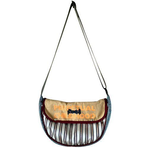 housedesign原創小衆單肩腋下包時尚休閒提花胸包中性露營斜後後背包