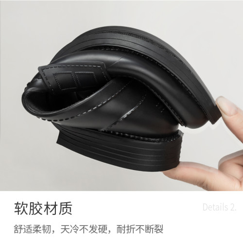 日系雨鞋女時尚外穿短筒膠鞋廚房防滑防水鞋加絨套鞋淺口低幫雨靴