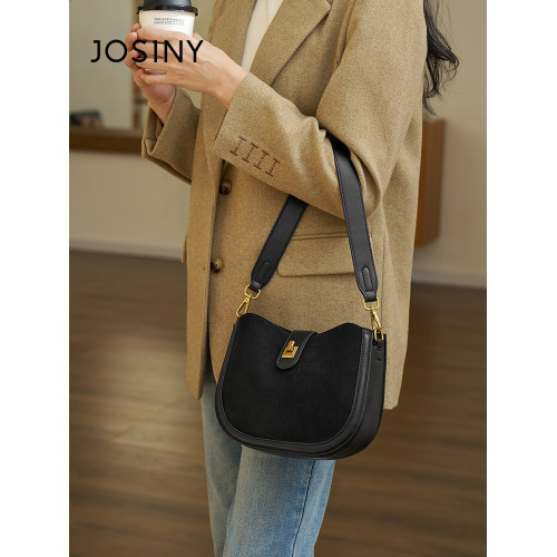 卓詩尼女士包包馬鞍包女2026新款時尚ins質感單肩斜後後背包女通勤包