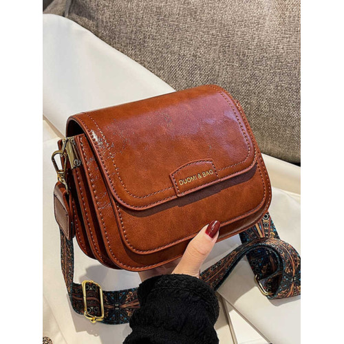 高級質感小包包女包2025新款潮時尚寬帶斜後後背包小衆百搭爆款小方包