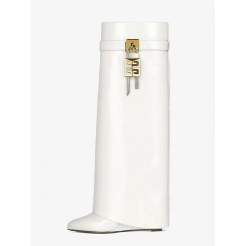 2023新款歐美秋冬新款鎖釦坡跟女士靴高跟尖頭一腳蹬女靴 2023新款歐美秋冬新款鎖釦坡跟女士靴高跟尖頭一腳蹬女靴