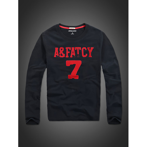 美洲海岸af長袖t恤男潮秋裝衣服純棉圓領寬鬆休閒體恤男士打底衫