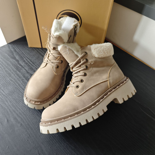 俄羅斯單~2025冬季巨保暖羊毛內膽女加絨防水厚底東北系帶馬丁靴 俄羅斯單~2025冬季巨保暖羊毛內膽女加絨防水厚底東北系帶馬丁靴