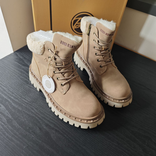 俄羅斯單~2025冬季巨保暖羊毛內膽女加絨防水厚底東北系帶馬丁靴 俄羅斯單~2025冬季巨保暖羊毛內膽女加絨防水厚底東北系帶馬丁靴