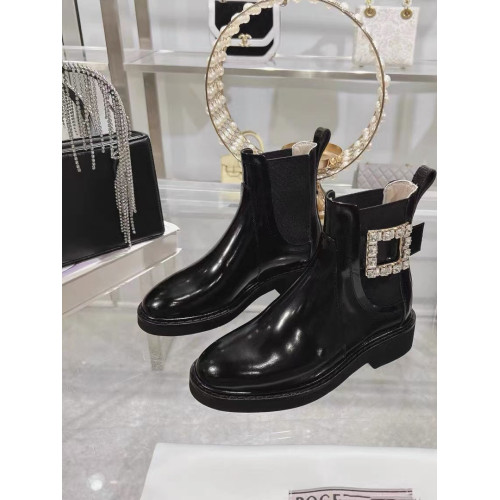 2025新款秋瘦瘦短筒靴黑色百搭RV方釦鑽石釦英倫風切爾西彈力短靴 2025新款秋瘦瘦短筒靴黑色百搭RV方釦鑽石釦英倫風切爾西彈力短靴