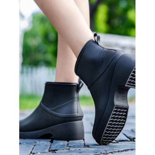 新款厚底百搭女士雨鞋休閒潮鞋運動鞋子防水鞋耐磨套膠鞋工作雨靴