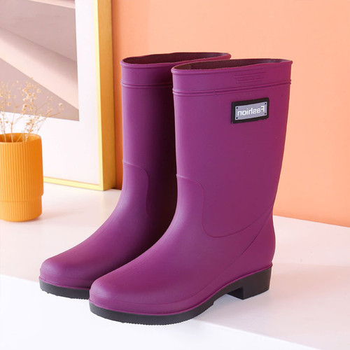 雨鞋雨靴女款成人時尚外穿中筒加絨2026新款防水膠鞋女士水鞋防滑