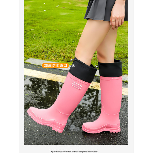 戶外專用雨鞋女款特高筒戶外釣魚防滑防水加厚防蛇咬膠鞋登山水鞋