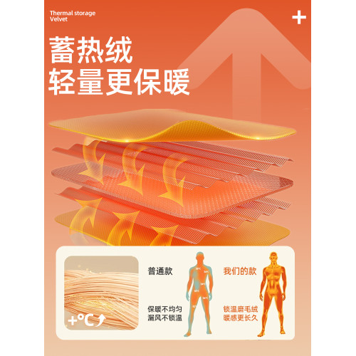 GENIOLAMODE自發熱男士打底衫冬季半高領內搭男款德絨磨毛t恤上衣