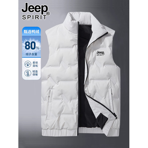 JEEP羽絨馬甲男士秋冬季2026新款外穿坎肩無袖馬夾輕薄保暖羽絨服 JEEP羽絨馬甲男士秋冬季2026新款外穿坎肩無袖馬夾輕薄保暖羽絨服