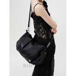 BINGBONG|原創 魔法瑪法 軟軟大容量設計感托特包簡約斜背大包女