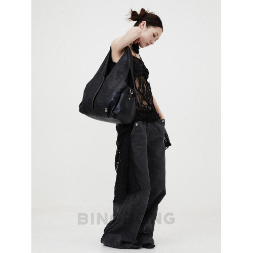 BINGBONG|原創 魔法瑪法 軟軟大容量設計感托特包簡約斜背大包女