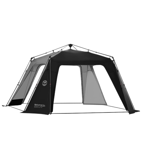 山趣戶外穹頂天幕帳篷二合一全自動速開塗銀防曬露營野營可攜式