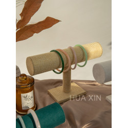 胡桃木手串展示架文玩手鐲串珠架水晶手鏈擺攤陳列擺件拍照道具