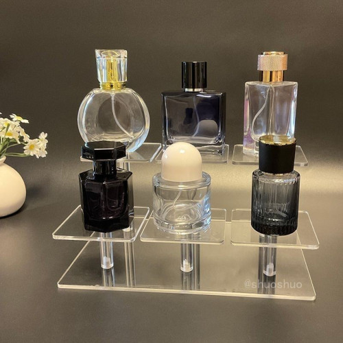 透明亞克力手辦架多層方形化妝品香水公仔古玩展示首飾擺件展架