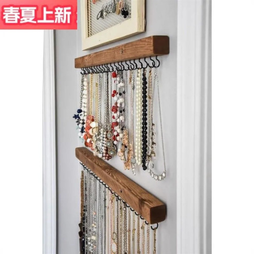 飾品牆壁掛架免打孔架子項鍊耳釘耳飾掛架耳環收納展示架首飾支架