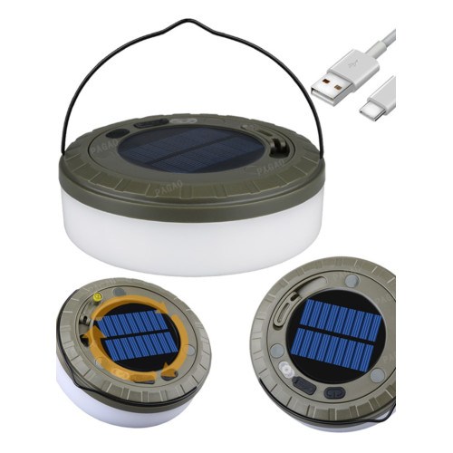 戶外太陽能USB充電天幕裝飾小串燈營地燈帶帳篷氛圍燈收納卷尺燈