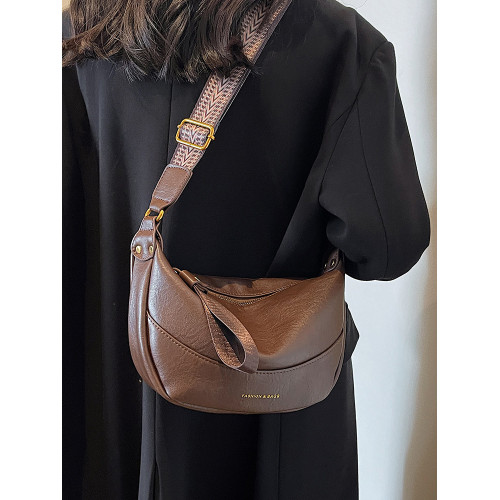 小衆設計包包女大容量2026新款時尚復古秋冬單肩斜後後背包女士餃子包