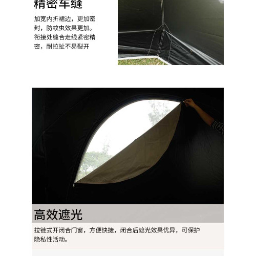 戶外露營天幕帳篷黑化全鋁桿涼棚球形野外折曡式野營煙囪遮陽 戶外露營天幕帳篷黑化全鋁桿涼棚球形野外折曡式野營煙囪遮陽