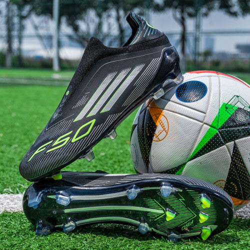 亞馬爾足球鞋男速度戰靴AG釘無鞋帶低幫碎釘比賽粉色f50裝備訓練