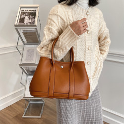 花園包托特包30真皮女包法國小衆高級感包包2024新款潮斜背手提包