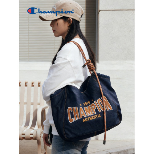champion冠軍新款托特包女大容量單肩包時尚通勤手提包
