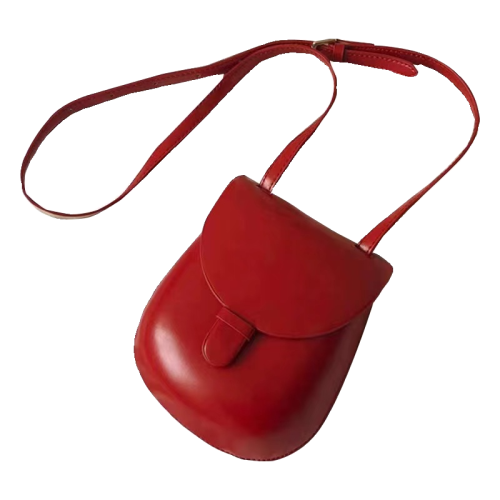 意大利小衆設計師男女通用真皮馬鞍包復古單肩斜後後背包迷你小貝殼包