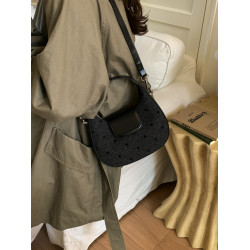 小衆設計馬鞍包女2026新款高級感蝴蝶結波點百搭迷你單肩斜後後背包