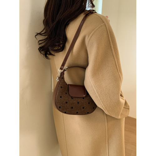 小衆設計馬鞍包女2026新款高級感蝴蝶結波點百搭迷你單肩斜後後背包 小衆設計馬鞍包女2026新款高級感蝴蝶結波點百搭迷你單肩斜後後背包