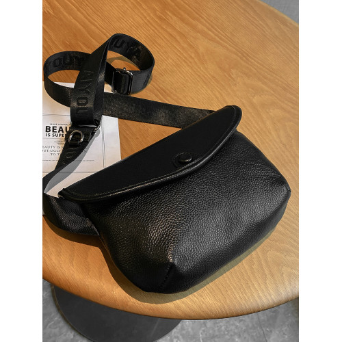 包包女2026新款真皮女包質感軟皮頭層牛皮胸包時尚百搭單肩斜後後背包