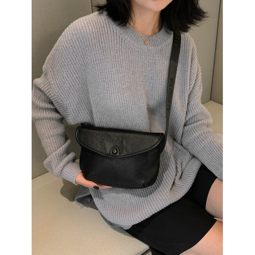 包包女2026新款真皮女包質感軟皮頭層牛皮胸包時尚百搭單肩斜後後背包