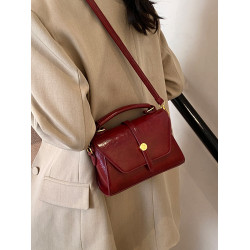 紅色結婚包包女新娘2026新款高級感輕奢小衆貴氣巨好看斜背馬鞍包