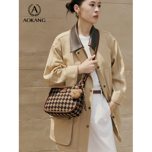 奧康馬鞍包2026新款包包大容量單肩腋下包高級通勤包質感斜後後背包女