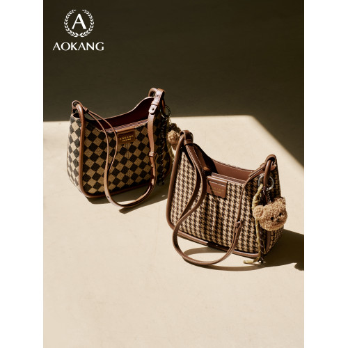 奧康馬鞍包2026新款包包大容量單肩腋下包高級通勤包質感斜後後背包女