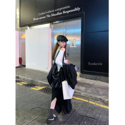 十一石 搭配王！ 大容量黑色餃子包女復古高級感休閒單肩斜後後背包ll