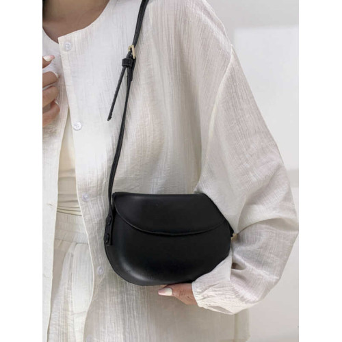 2024夏季新款韓國復古ins紅色馬鞍包斜背小包包女百搭簡約手機包