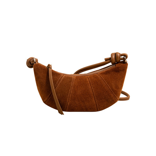 Harris Elan真皮女包復古磨砂牛皮餃子包秋冬新款高級感斜後後背包包 Harris Elan真皮女包復古磨砂牛皮餃子包秋冬新款高級感斜後後背包包