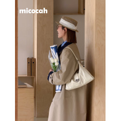 Micocah「海螺印象」小衆包包腋下包高級斜後後背包女包通勤托特包