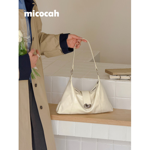 Micocah「海螺印象」小衆包包腋下包高級斜後後背包女包通勤托特包