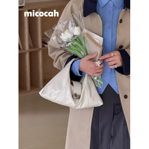 Micocah「海螺印象」小衆包包腋下包高級斜後後背包女包通勤托特包