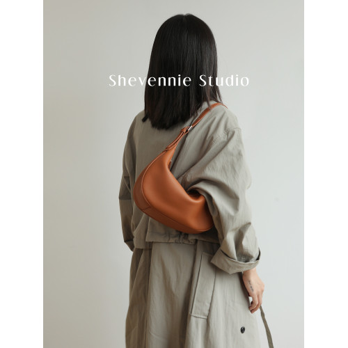 Shevennie真皮手提包腋下包月牙包托特單肩斜後後背包 2025新款秋冬女