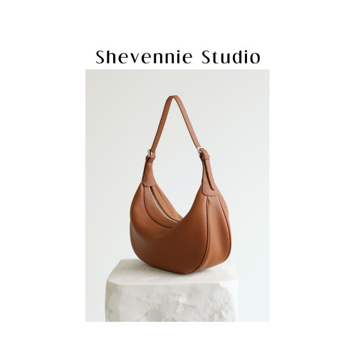 Shevennie真皮手提包腋下包月牙包托特單肩斜後後背包 2025新款秋冬女