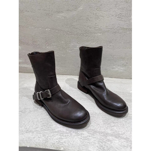 歐洲站2025新款秋冬單靴真皮馬丁靴低跟平底短靴女英倫風切爾西靴 歐洲站2025新款秋冬單靴真皮馬丁靴低跟平底短靴女英倫風切爾西靴