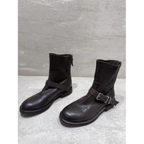 歐洲站2025新款秋冬單靴真皮馬丁靴低跟平底短靴女英倫風切爾西靴 歐洲站2025新款秋冬單靴真皮馬丁靴低跟平底短靴女英倫風切爾西靴